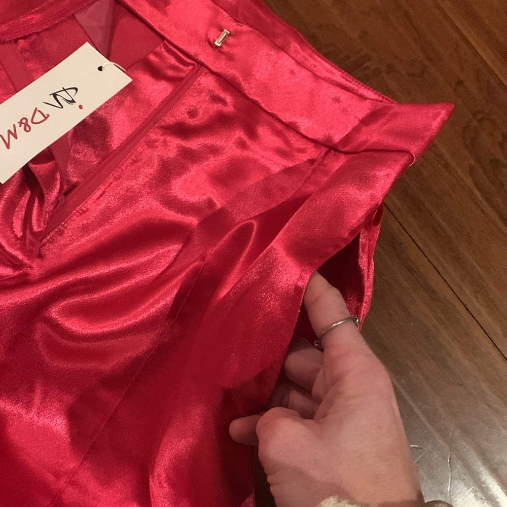NWT D&M Satin Flare Leg Dress Pants - Picture 6 of 7